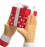 Hands with gift