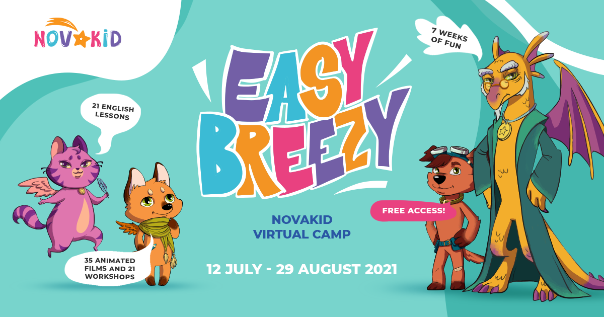 a ‘Easy Breezy’ 온라인 여름 캠프와 함께하는 알찬 방학! 첫째 주